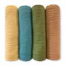 SwaddleDesigns Cotton Muslin Swaddle Blankets for Babies, Set of 4, Neutral Receiving Blankets for Newborn, Baby Registry & Gift, 46x46 inches, Patagonia