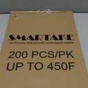 SMARTAKE 200 Pcs Parchment Paper Baking Sheets, 12x16 Inches Non-Stick Precut Baking Parchment, for Baking Grilling Steaming Bread Cup Cake Cookie and More (Unbleached)