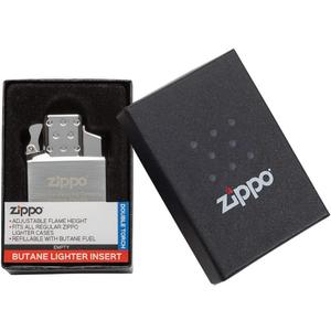 Zippo 65826 Butane Lighter Insert - Single Torch, Chrome