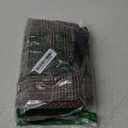 MakeMeChic Women's Pleated Mini Skirt Plaid Print Flared Hem A Line Belted Preppy Short Skirts (Brown, M)