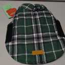 Kuoser Warm Dog Coat, Waterproof Dog Coats for X-Small Dogs, Adjustable Durable Doggie Winter Jacket Reversible Cozy Puppy Cold Weather Apparel from Small to Large Breed, Green XS