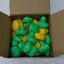 Leitee 48 Pcs St. Patrick's Day Rubber Ducks Mini Shamrock Ducks 4 Styles Holiday Rubber Baby Showers Bath Toys for St. Patrick's Day Party Favors Birthday Party Class Rewards