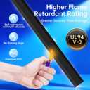 Delamu Black Cord Hider, 85in Cord Covers for 3-4 Wires on Wall, Large Cable Hider, Premium Wire Covers for Cords on Wall, Easy Set-up Cable Cover Raceway, TV Wire Hiders Wall, W1.18 H0.67in, Black