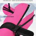 Caracaleap Toddler Kids Snow Mittens Waterproof Ages 2-7, Thinsulate Warm Boys Girls Winter Ski Mittens for Kids (Pink)