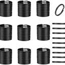 100pcs 15mm Key Ring Keychain Metal Black Round Split Key Chains Rings Connectors for Home Car Dog Tag Office Ornaments Keys Attachment