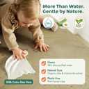 Naty Baby Wipes Aloe | 98% Water, Hypoallergenic & Natural for Sensitive Skin | Unscented, Plant-Based, Fragrance-Free | Plastic-Free & Compostable | Newborn & Toddler Wipes | 672 Count (12 Packs)