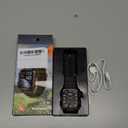 Military Smartwatch for Men, LED Flashlight Bluetooth Call IP68 Waterproof Heart Rate Blood Oxygen Sleep Tracker Fitness Pedometer Android iOS Compatible - Ideal for Hunting Hiking Extreme Sports (Black)