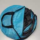 EGETOTA Cat Tunnel for Indoor Cats Large, with Play Ball S-Shape 5 Way Collapsible Interactive Peek Hole Pet Tube Toys, Puppy, Kitty, Kitten, Rabbit (Blue & Black)