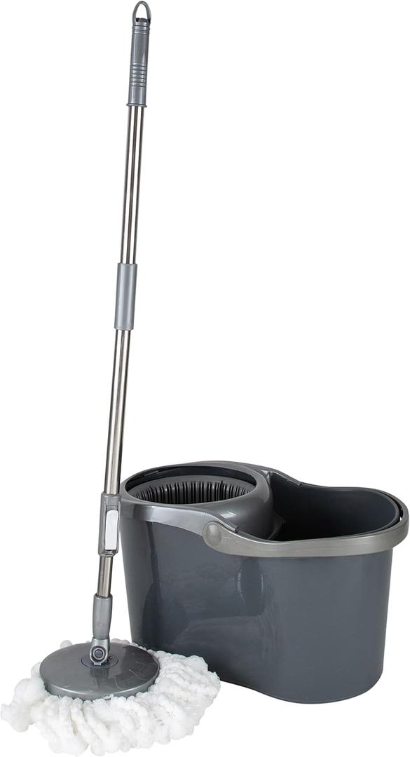 Simplify Self Wringing Mop & Bucket Set | 16 Liter | Extendable Handle | Gentle on Floors