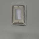 DEWENWILS 1 Pack Brushed Nickel Outlet Covers & Switch Plates Decorative Metal Wall Plates, Round Corner Design for Decorate Light Switches (1-Gang Standard Size)