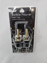 3 x THE BAR Bottle Pourer W Cap 2CT, 2 CT