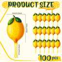 Novabright 100 Pcs Lemon Party Favors Lemon Hand Fans Wedding Bridal Shower