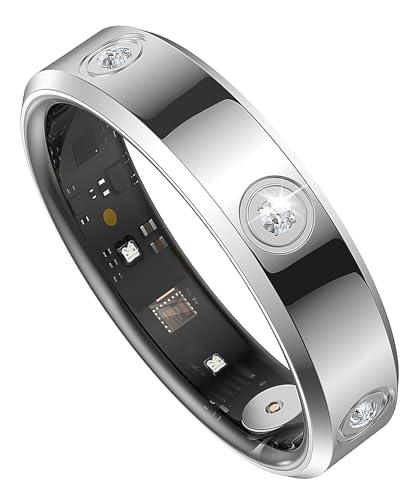 Smart Ring for Women Men Diamond Fitness Tracker Sleep Heart Rate Monitor Smart Rings for Android iOS Pedometer Calorie Step Counter Stylish Ladies Rings for Women Elegant Activity Tracker Wearable 12 (There Are No Details)