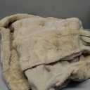 Cozy Bliss Fluffy Faux Fur Throw Blanket for Couch,Warm Cozy Soft Beige Throw Blankets for Sofa Bed Living Room,50x60 Inches