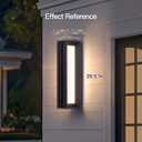 MVBT 20.5" Solar Wall Lights Outdoor Waterproof, 1 Pack Solar Wall Sconces Lights Outdoor, 3000K LED Modern Porch Light, Front Door Light Fixture Dusk to Dawn, Large Exterior Garage Light for House