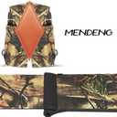 MENDENG Camo Suspenders for Men 2" Heavy Duty Clips - Adjustable X-Back Braces for Hunting and Daily Work (B/Army Green/Black Clips)