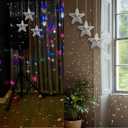 AceList Star Hanging Disco Ball Decor Set of 3 Mirror Star Sun Catchers, 5.9" Sparkle Ornaments for Window, Bedroom, Gift or Christmas Decorations, Unique Mirror Disco Ball Decorations for Home