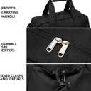 14 inch Small Gym Bag for Women & Men, Mini Duffel Bag for Travel Sports Lightweight Carry On Bag, Black