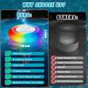2 Pack Floating Pool Lights with Bluetooth Pool Speaker, 2-in-1 RGB Pool Lights, IP68 Waterproof, 360 Hi-Fi Sound for Pool, Hot Tub and Outdoor Parties
