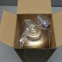 Soulchen 2 Pcs 12" Large Christmas Finial Drop Ornaments Giant Shatterproof Plastic Christmas Ball Ornaments Xmas Tree Topper Hanging Decorations for Holiday Xmas Decor(Antique Gold Matte)