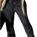 GORGLITTER Women's Low Rise Sweatpants Wide Leg Sweat Pants Drawstring Elastic Waist Casual Workout Pants (Black)