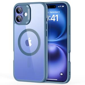 ESR for Phone 16 Plus Case, Compatible with MagSafe, Shockof Military-Grade tection, Magnetic Phone Case for Phone 16 Plus, Classic Hybrid Case (HaloLock), Clear Blue