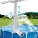 Swimming-Pool Waterfall-Fountain Water Fun Sprinkler - Dual Sprayer Multiple Spray Method, Pool Decoration Cascade Fountain for Above & In-ground Pools, Practical Pool Aerator Water Cooler Circulation
