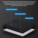 Autorder Dashboard Cover Mat for 2014-2021 Toyota Tundra Accessories Dash Cover Flannel Dash Mat Sunshade Glare UV Rays Protector