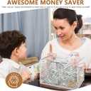 Smash Box for Money, Clear Acrylic Large Size Unbreakable Piggy Bank, Piggy Bank for Adults, Money Saving Challenge for Cash Coin, Fun Home Decor(10x7x5.7in)