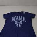 Mama Bow Shirt Blue Chinoiserie Mom Bow T-Shirt NAVY L