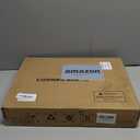 Corner Bread Box for Kitchen Countertop, Farmhouse Style with Acrylic Wavy Door Panel White Counter Bread boxes, Extra Large Food Storage Container