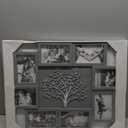 HELLO LAURA - Picture Frame Collage Large Wall Hanging Photo Frames Elegant Tree Collage Frame Gifts for Family Friends 4x6 inch Home Wall Decor Gallery Display (Grey)