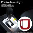 ABS Gear Shift Knob Button Cover for Subaru Impreza 2012-2014 Console Gear Panel Decal Trim Sticker Interior Accessories Red