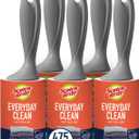 Scotch-Brite Everyday Clean Lint Roller, Lint Roller for Pet Hair, Clothing, Furniture and More, 5 Lint Rollers, 95 Sheets/Roller, 475 Sheets Total, Lint Remover for Clothes, Pet Hair Removal