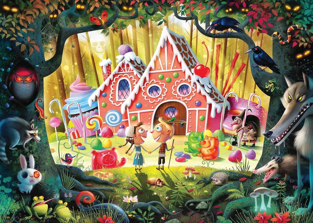 Ravensburger Dean Macadam Hansel and Gretel Beware! 1000 Piece Jigsaw Puzzle for Adults - 12000415 - Handcrafted Tooling, Made in Germany, Every Piece Fits Together Perfectly