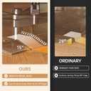 [Tempered Glass] 36 x 36 Beveled Edge Glass Chair Mat with Polished Edge Clear Office Chair Mat, Glides Smoothly, Suitable for Carpet or Hardwood Floors