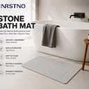 Extra Large Stone Bath Mat for Bathroom, Diatomite Bathmat, 2 Pack, 31.5" x 20"