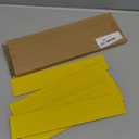 PATIKIL 10"x2" Blank Engraving Name Plate, 10 Pack Personalized Custom Office Desk Name Plates for DIY Laser Printing, Yellow