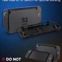 Grip Case for Nintendo Switch 2 (2025), Protective Case with Ergonomic Grip, Include Detachable Front Shell Face Cover, Bracket and Strap