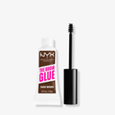 NYX PROFESSIONAL MAKEUP The Brow Glue, Extreme Hold Tinted Eyebrow Gel  Dark Brown