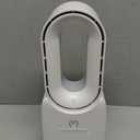 let'me Desk Fan, Portable Bladeless Fan 11.8 inch Small Personal Cooling Fan with 5 Colors Touch Control LED Light, Quiet Table Fan for Office, Home, Bedroom (WHITE)