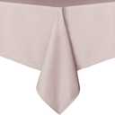 sancua Rectangle Tablecloth - 70 x 120 Inch - Stain and Wrinkle Resistant Washable Polyester Table Cloth, Decorative Fabric Table Cover for Dining Tables, Buffet Parties and Camping, Blush