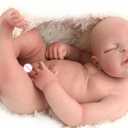 23inch 11.5Lbs Platinum Liquid Reborn Baby Dolls Silicone Full Body 3D Painted Blood Vessels Visible Veins on Skin, Soft Touch Silicone Weighted Silicone Realistic Newborn Baby Doll Girl