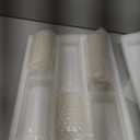 Shihanee Set of 3 Pillar Candles and 3 Glass Cylinder Candle Vases Holders Clear Pillar Jars for Wedding Centerpieces(2.6'' X 4.7'', 5.9'', 7.9'',Ivory White)