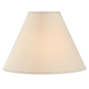 Aspen Creative 32269 Transitional Hardback Empire Shape Spider Construction Lamp Shade in Beige, 18" wide (7" x 18" x 12")
