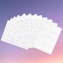 10 x 4 Inch Large Letter Stickers,117 Pieces Self Adhesive Cute Alphabet Sticker for Mailbox, Door, Truck and Outdoor, Waterproof Vinyl Symbol Stickers for DIY12 Sheets White