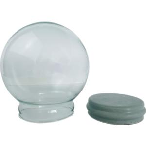 Youda Home Decoration DIY Empty Glass Snow Globe Kit (D120mm) - Water Globe Accessories