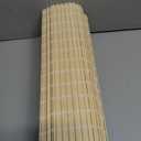 LazBlinds Cordless Blackout Bamboo Roman Shades, 36x64, Papara Carbon