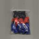 Maitys 12 Pcs Mini Boxing Gloves for Car Mirror Hanging Punching Gloves Boxing for Hanging Bag Accessories Gifts for Christmas Party Ornament Decoration (Black, Blue, Red)