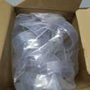 Vercraft 24 Pcs Wedding Church Pew Clips Bulk Heavy Duty Plastic Hooks Clear Chair Wreath Hanger Pew Flower Holders for Wedding Ceremony Church Aisle Chair Table Bow Garland Decorations